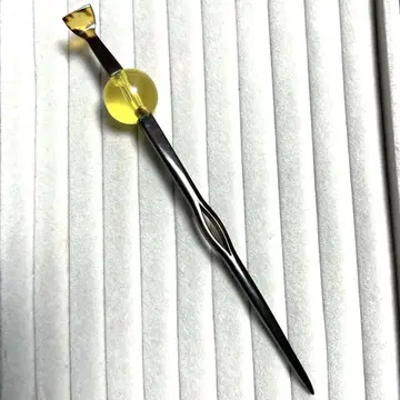 앤티크 브라운 구슬 비녀