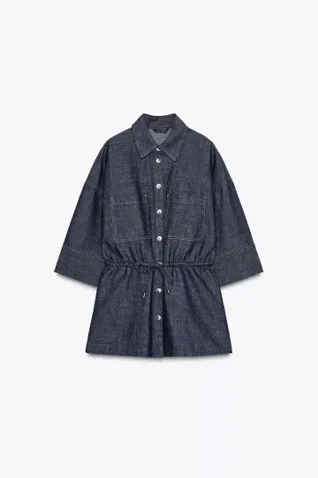 ZARA 린넨 사파리 셔츠