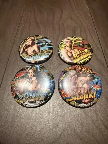 RIZIN 캔뱃지 4개 세트