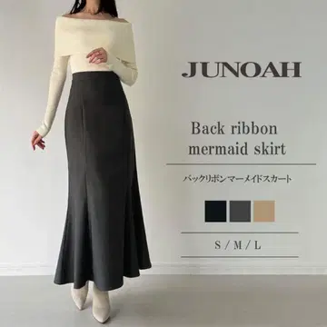 JUNOAH 백리본 머메이드 스커트