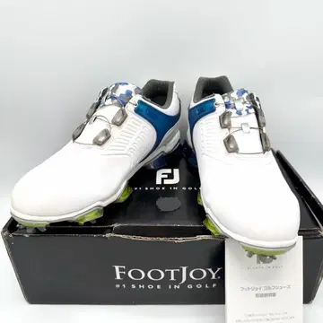 FootJoy 투어 S 골프화 화이트/블루 27cm