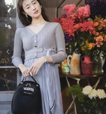 JILL by JILL STUART 마블 스카프 니트 원피스
