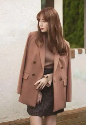 Herlipto 더블 브레스티드 블레이저 자켓