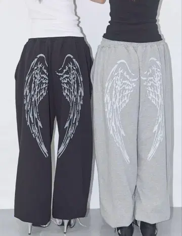 Angel Vintage Sweatpants BLACK