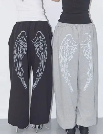 Angel Vintage Sweatpants BLACK Fancyclub