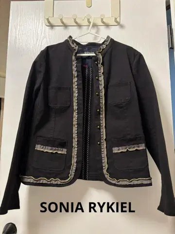 SONIA RYKIEL 빅 사이즈 블랙 데님 자켓 46