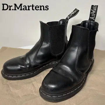 [ 레어 ] Dr.Martens 화이트 스티치 첼시 부츠 UK6