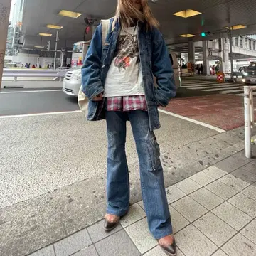 기믹 데님 자켓