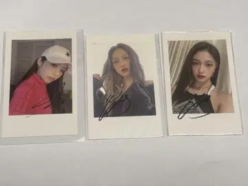 fromis_9 친필 사인 트레이딩 카드 3장 세트