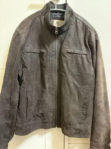 C&A 다크 그레이 가죽 자켓