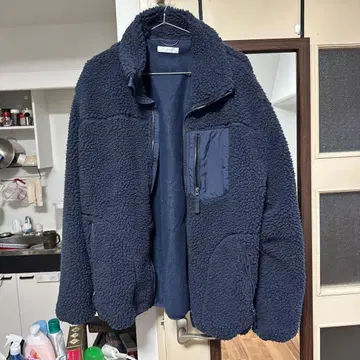 네이비 플리스 자켓