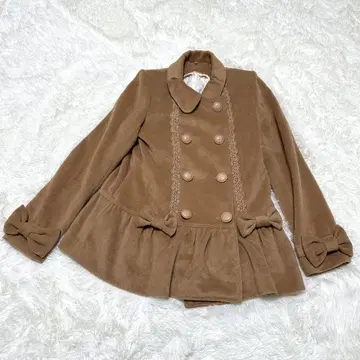 리즈리사 LIZ LISA 브라운 더블 브레스트 코트 카멜 베이지