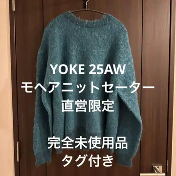 YOKE Brushed Mohair Sweater size2 25AW