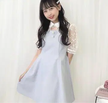 [ evelyn ] 초커 비쥬 OP ( 스카이블루 )