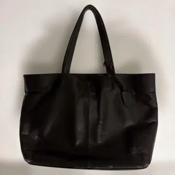 그린 라벨 릴랙싱 가죽 토트백 브라운