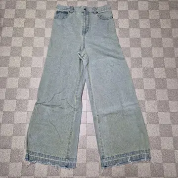 UNAILE 와이드 레그 데님 블루