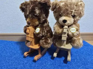 다이토 한정판 흔들 목마 베어 봉제 인형 2종 세트