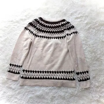 아이템즈 어반 리서치 스웨터(M) 페어아일 패턴 베이지 에스닉