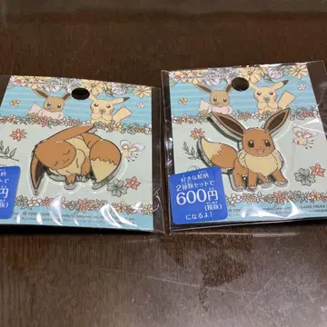 이브이 핀 배지 2개 세트