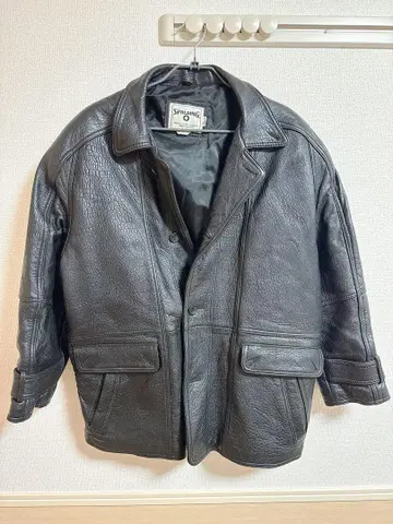 SPALDING 양모 가죽 자켓 M