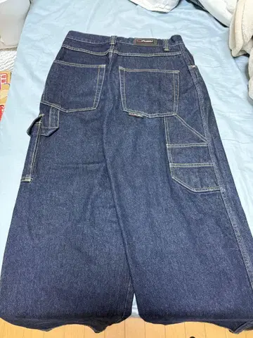 FUBU 다크 데님 카고 팬츠
