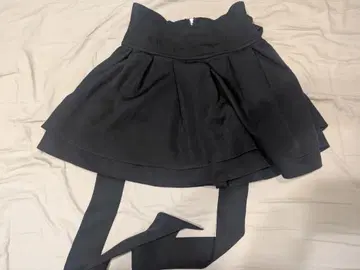 미셸 마카롱 리본 포함 슬림 레그 스커트