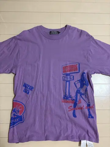HYSTERIC GLAMOUR 퍼플 T셔츠 M 사이즈
