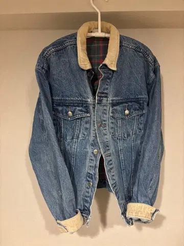 미키마우스 자수 데님 자켓 Disney