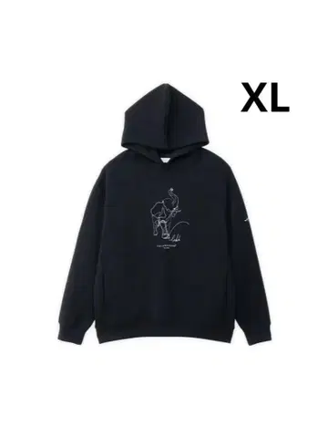 모달 프린트 후드티(코끼리)