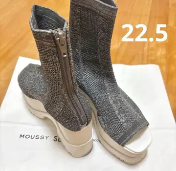 MURUA 샌들 22.5cm 그레이 통굽