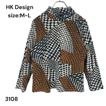 HK Design 셔츠 하이넥 상의 긴팔 M L 여성용