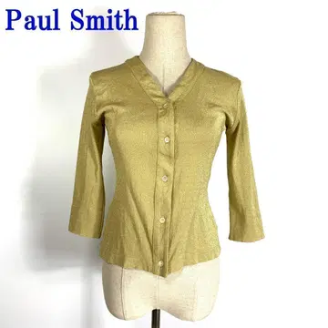 폴스미스 7부 소매 가디건 라메 베이지 계열 M C7053