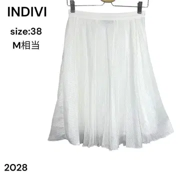 INDIVI 인디비 스커트 무릎 기장 38 플리츠