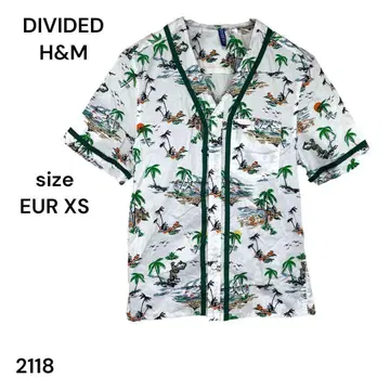 DIVIDED H&M 디바이데드 셔츠 상의 반팔 XS