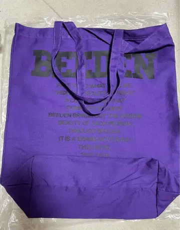 BEEDEN 토트백 보라색 퍼플 POPUP 한정판