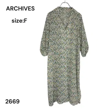 ARCHIVES 아카이브 원피스 롱 꽃무늬 FREE
