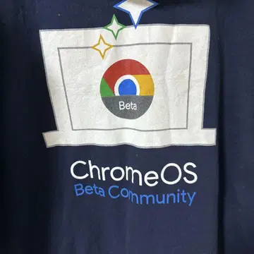 ChromeOS Beta Community 후드 부착 트레이닝복