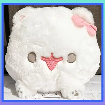 [최저가] 포메라니안 모찌 꾸미기 리본 봉제 인형 BIG 핑크