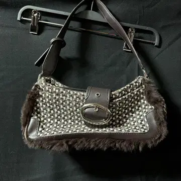 헤이세이 갸루 Y2K 그런지 퍼 백 핸드백 00s