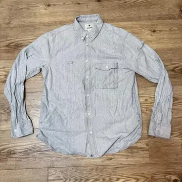 스노우피크 긴팔 셔츠 L 그레이 캠핑용