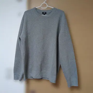 UNIQLO 그레이 긴팔 스웨터 워셔블 XL 사이즈