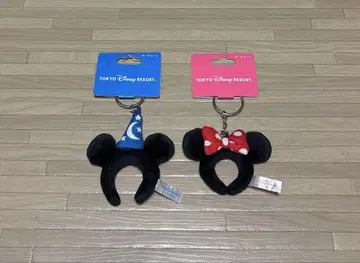 Disney 미키&미니 머리띠 키링 키체인