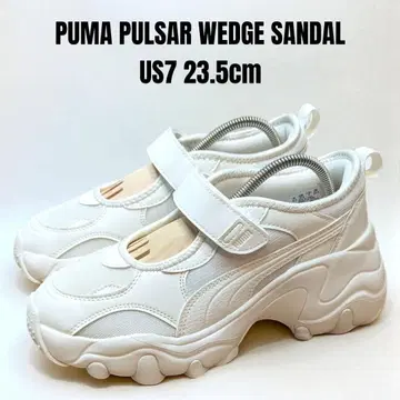 푸마 파르사 웨지 샌들 23.5cm 화이트