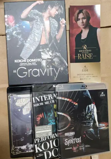 도모토 코이치 RAISE 회장 한정판 메모리얼 티켓+ DVD 4장