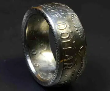 빈티지 은화 케네디 하프 달러로 반지 제작합니다