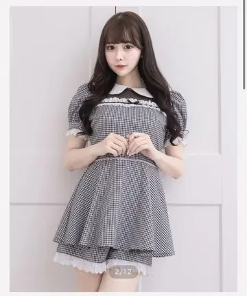 pium 코튼 프릴 도리 셋업