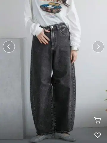 로리즈팜 커브 데님 팬츠