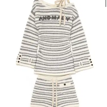 andmary Connie one shoulder set up gray