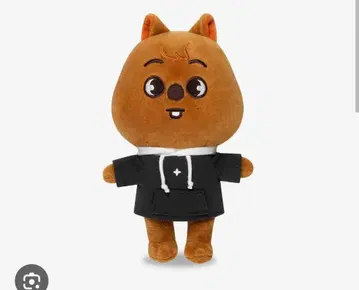 브라운 봉제 인형 후드티