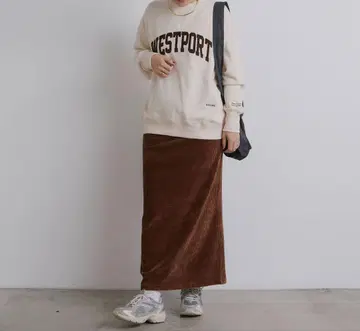 완판템 스트레치 코듀로이 스커트